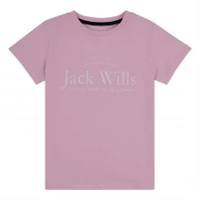 Детская футболка Jack Wills Kids Girls Forstal Logo Script T-Shirt