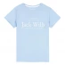 Детская футболка Jack Wills Kids Girls Forstal Logo Script T-Shirt Chambray Blue