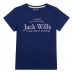 Детская футболка Jack Wills Kids Girls Forstal Logo Script T-Shirt Medieval Blue