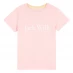 Детская футболка Jack Wills Kids Girls Forstal Logo Script T-Shirt Crystal Rose