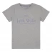 Детская футболка Jack Wills Kids Girls Forstal Script Logo T-Shirt Light Grey Marl