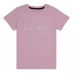 Детская футболка Jack Wills Kids Girls Forstal Script Logo T-Shirt Pink Lady