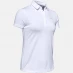 Under Armour Short Sleeve Zing Polo Shirt Ladies White