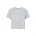 Женская футболка Pieces Crop Cotton T-Shirt Light Grey