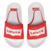 Levis Batwing Kids Sliders Red/White 0206