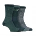Jeep 3 Pack Boot Socks Mens Forest/Grey