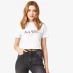 Женская футболка Jack Wills Eccleston Crop T-Shirt White