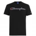 Мужская футболка Champion Logo T Shirt Black KK001