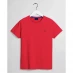 Мужская футболка Gant Contrast Logo T Shirt Red 620