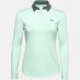 Under Armour Long Sleeve Signature Pique Polo Shirt Ladies Green