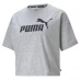 Женская футболка Puma Essential Crop Tee Ladies Light Grey