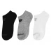 New Balance 3 Pack No Show Socks White Multi