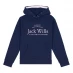 Детская толстовка Jack Wills Kids Girls Logo Script Hoodie Navy Blazer