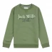 Детский свитер Jack Wills Crew Neck Sweatshirt Olivine