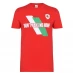 Мужская футболка с коротким рукавом Team Team Euro 2020 Fan T Shirt Wales Home