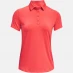 Under Armour Zinger Short Sleeve Polo Shirt Womens Red