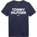 Tommy Hilfiger Junior Corp Logo T Shirt Navy