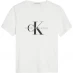 Calvin Klein Jeans Junior Monogram T Shirt White