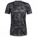 Мужская футболка с коротким рукавом adidas 3B Camo T Shirt Mens Grey Six