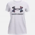Детская футболка Under Armour Tech BL Solid Body Short Sleeve T Shirt Junior Girls White/Black