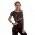 Женская футболка Musclepharm Yoga T Shirt Ladies Black / Pink
