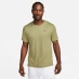 Мужская футболка с коротким рукавом Nike DriFit Miler Running Top Mens Neutral Olive