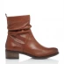 Dune London Pagers Heeled Ankle Boots Dark Tan 534
