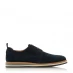 Dune London Bucatini Wedge Sole Lace Up Shoes Navy