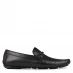 Dune London Beacons Square Toe Moccasin Loafers Black 484