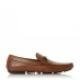 Dune London Beacons Square Toe Moccasin Loafers Tan