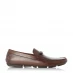 Dune London Beacons Square Toe Moccasin Loafers Dark Brown 514