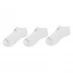 New Balance 3 Pack No Show Socks White