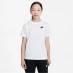 Мужская футболка с длинным рукавом Nike Sportswear Big Kids' (Girls') T-Shirt White/Black