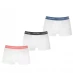 Calvin Klein Pack Low Rise Trunks White/Cay/Blu
