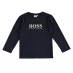 Детская футболка Boss Boy's Logo Long Sleeve T Shirt Navy 849