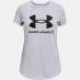 Детская футболка Under Armour Live Sportstyle Graphic Short Sleeve T Shirt Girls Mod Gray Light Heather