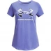 Детская футболка Under Armour Live Sportstyle Graphic Short Sleeve T Shirt Girls Baja Blue/White