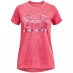 Детская футболка Under Armour Live Sportstyle Graphic Short Sleeve T Shirt Girls Pink Shock