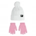 Nike Futura Bobble Hat and Glove Set White