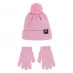 Nike Futura Bobble Hat and Glove Set Pink