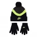 Nike NSW Hat/Glv Set Jn99 Black/Volt