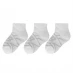 New Balance 3 Pack Patterned Ankle Socks Juniors White