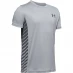 Детская футболка Under Armour MK1 Short Sleeve Base Layer T Shirt Junior Boys Grey