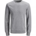 Мужской свитер Jack and Jones Basic Crew Sweater Light Grey