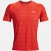 Мужская футболка с коротким рукавом Under Armour Iso-Chill Run Printed Short Sleeve T Shirt Mens Dark Orange