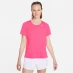 Женская футболка Nike Short Sleeve Race Top Ladies Pink/Reflect