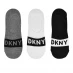 DKNY 3 Pack Lexi Socks Mens Blk/Wht/Gry
