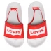 Levis Batwing Kids Sliders Red/White 0206