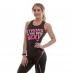 Женский топ Musclepharm Printed Vest Ladies Black / Pink