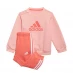 Детский спортивный костюм adidas Badge of Sport Jogger Set Kids Glow Pink / Semi Turbo